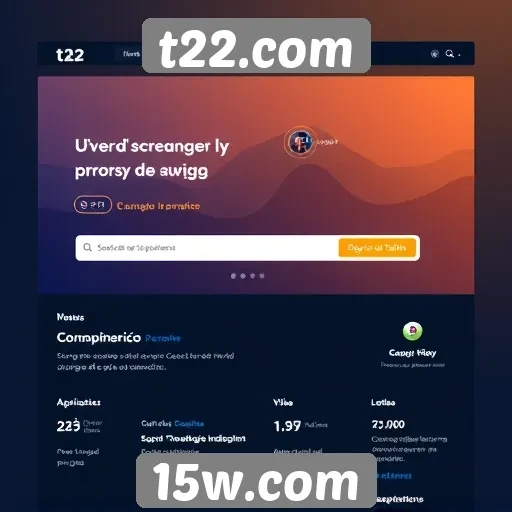 Plataforma t22.com ganha atualizações de interface